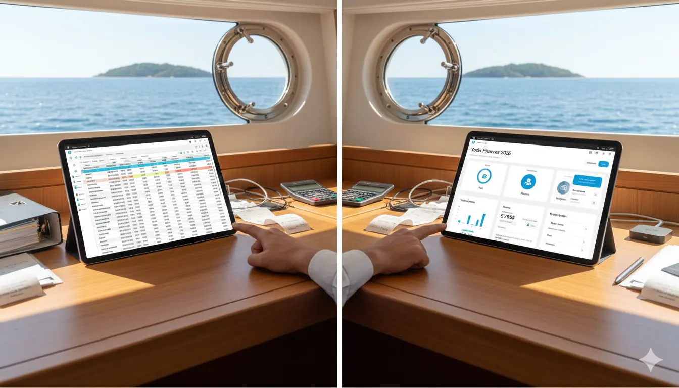 Yacht Expense Tracking: Spreadsheets vs Software